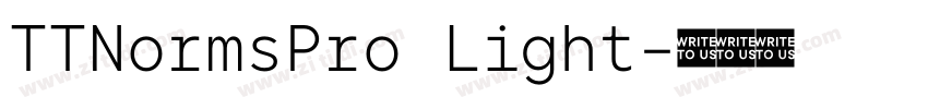 TTNormsPro Light字体转换